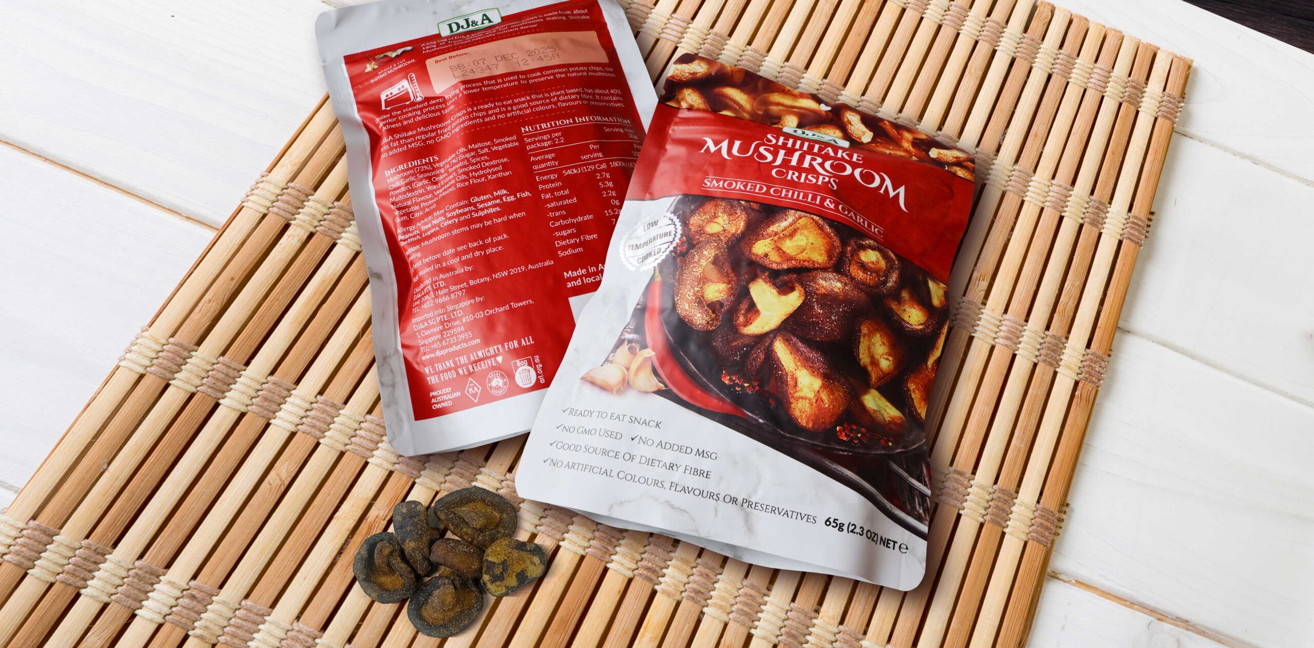 Read more about the article DJ&A Shiitake Mushroom Crisps – Smoked Chilli & Garlic Review